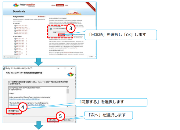 Ｒｕｂｙのインストール手順