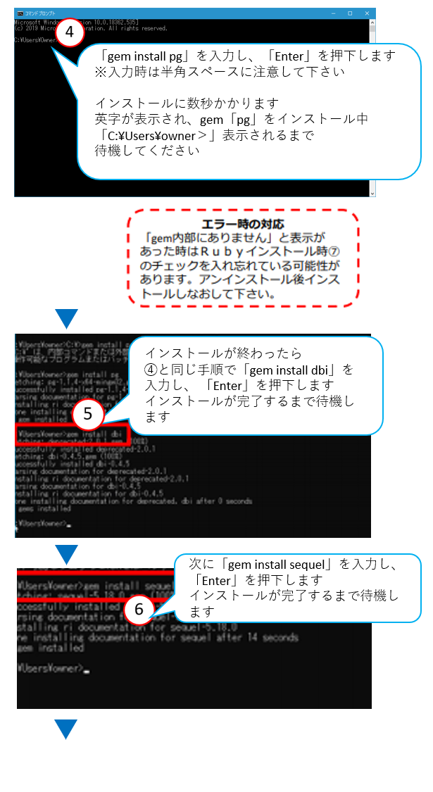 ｇｅｍのインストール手順